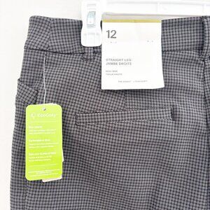 NWT Reitmans Straight Leg High Rise - Heather Charcoal - Size 12 Petite